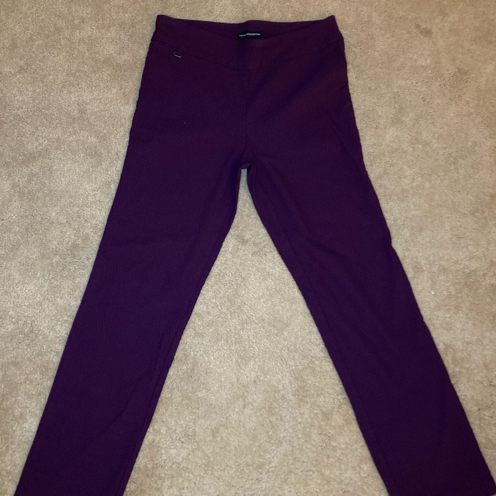 Counterparts Womens Pants Purple Size 10 Waffle Material Stretchy